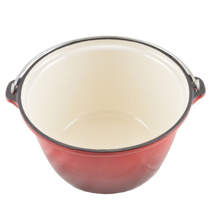 Enameled cast iron pot 2