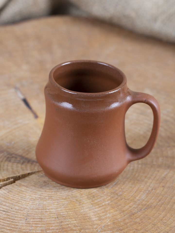 Clay mug with handle 2
