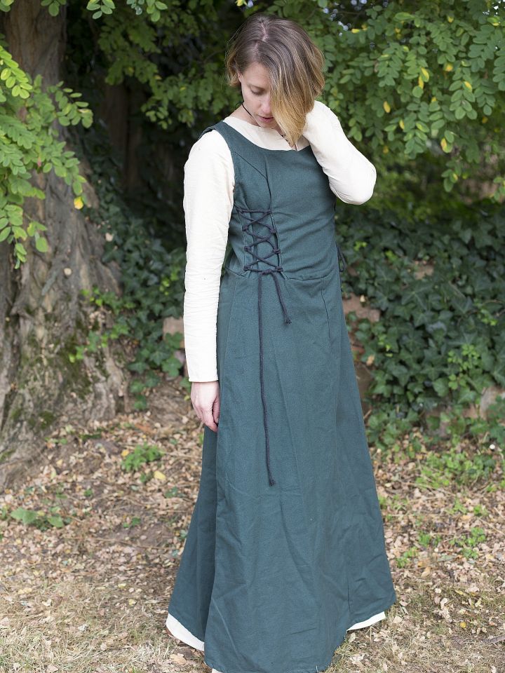 Sleeveless strap dress Uma green L 2