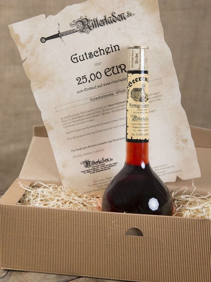 Gift box with spiced wine and shopping voucher Honey spiced wine + voucher 2