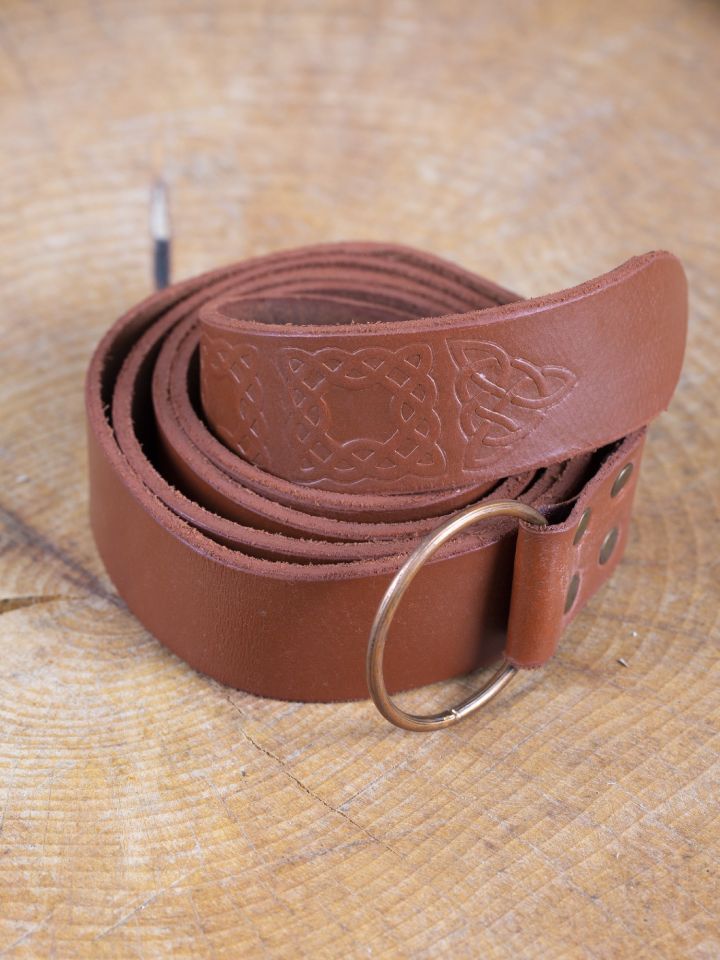 Ring belt with brown embossing 2
