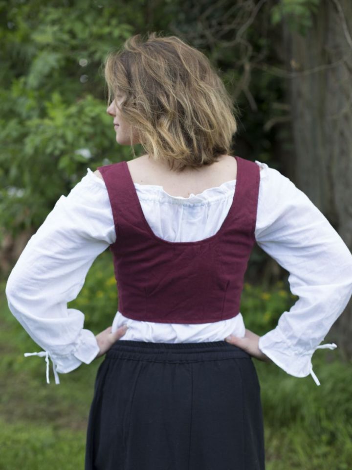 Underbust bodice Annabelle bordeaux 2