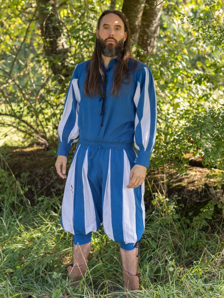 Landsknecht trousers Morold blue-white L/XL 2