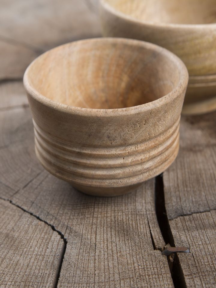 Early medieval wooden bowl 10 cm 2