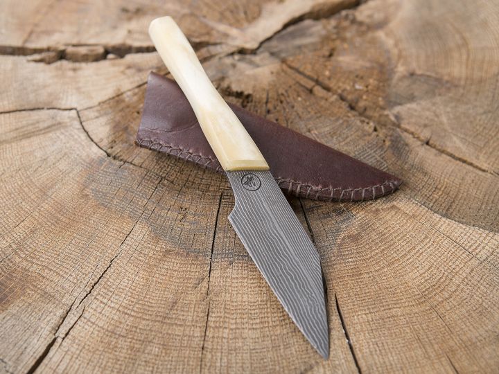 Sax knife with damascus blade 2