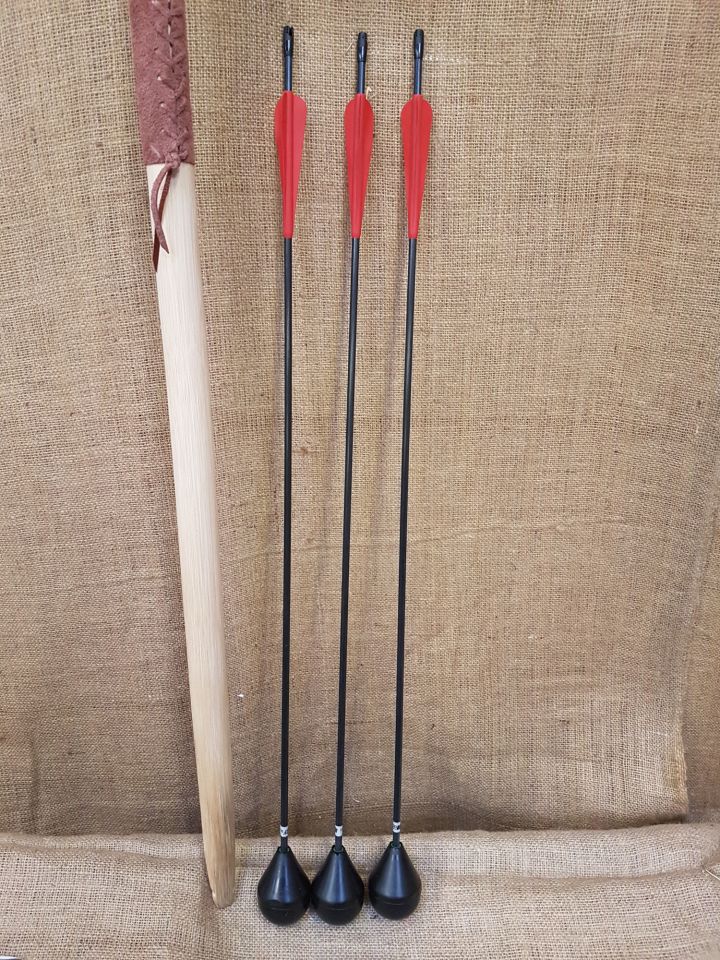 58 mm bow for LARP in a set with 3 arrows 2