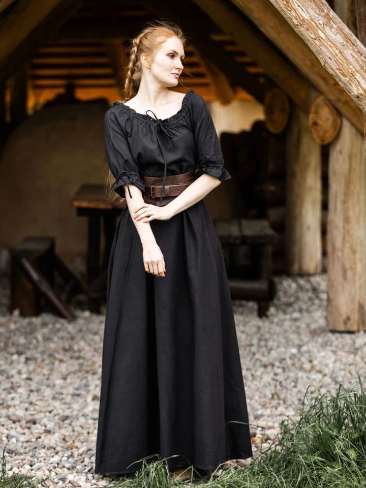 Short sleeve dress Brida black 2