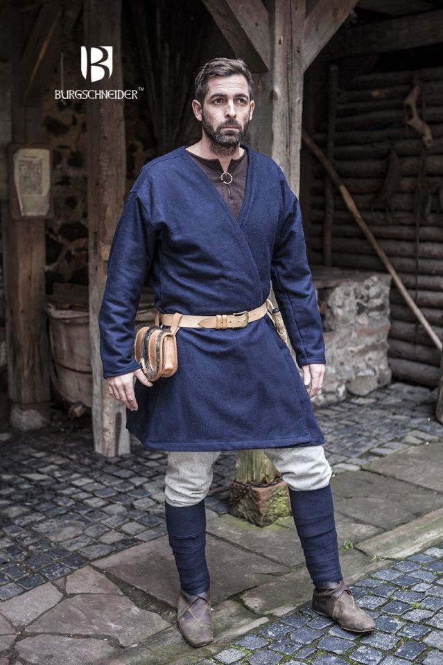 Flap skirt Loki wool blue 2