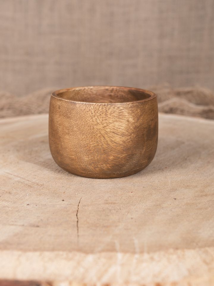 Acacia wood snack bowl 2