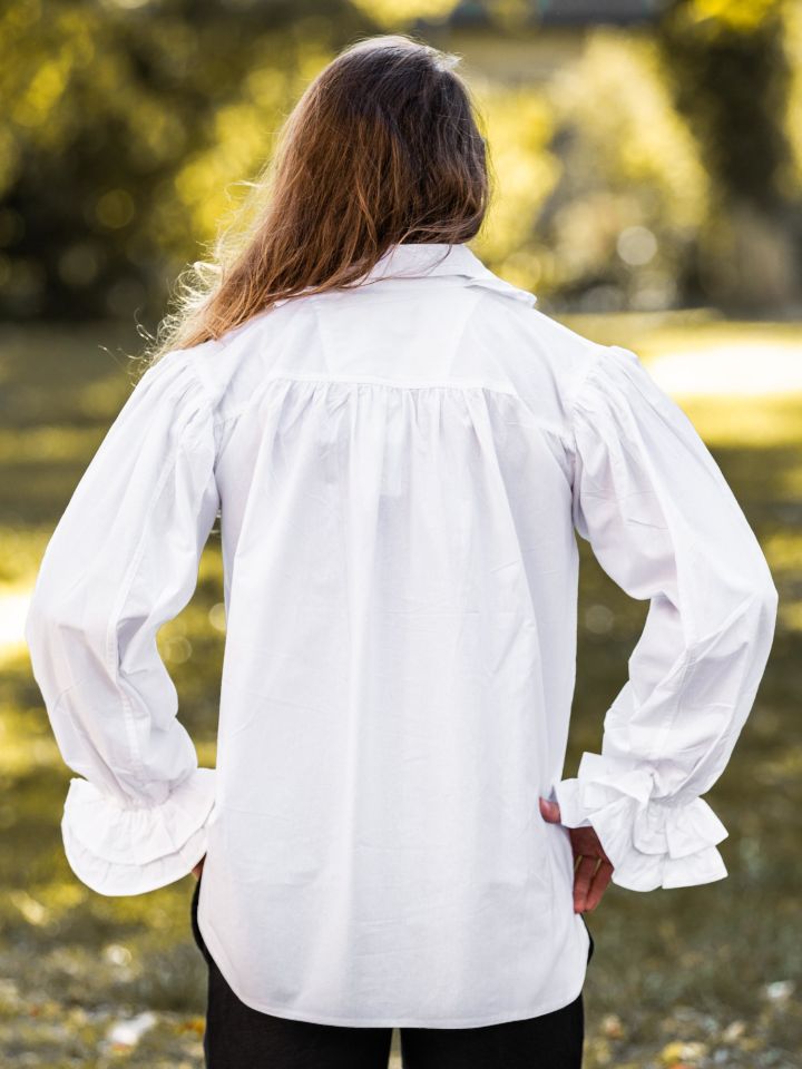 white ruffled shirt 2