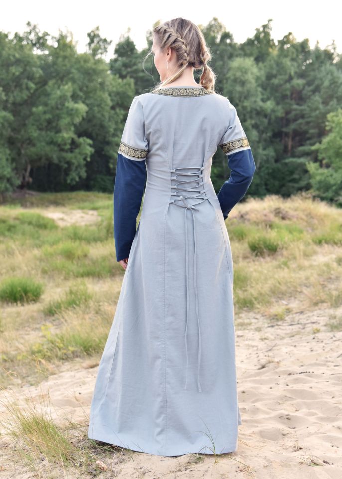 Medieval dress Eleanor blue XXL 2