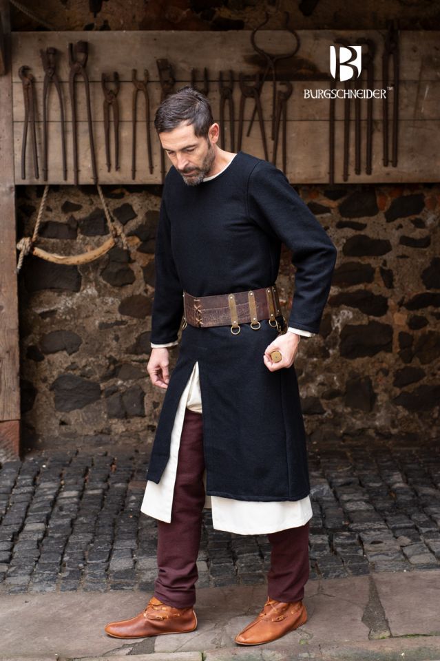 Everard long tunic in black wool L 2