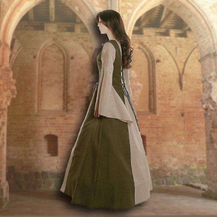 Dress Fabienne olive-sand 44 - 48 2