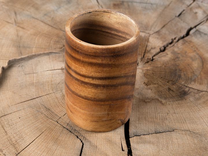 Wooden cup made from acacia wood 2