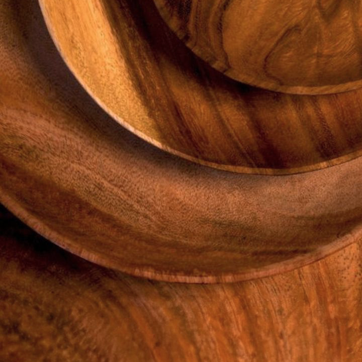 Wooden plate set 4 pieces 2