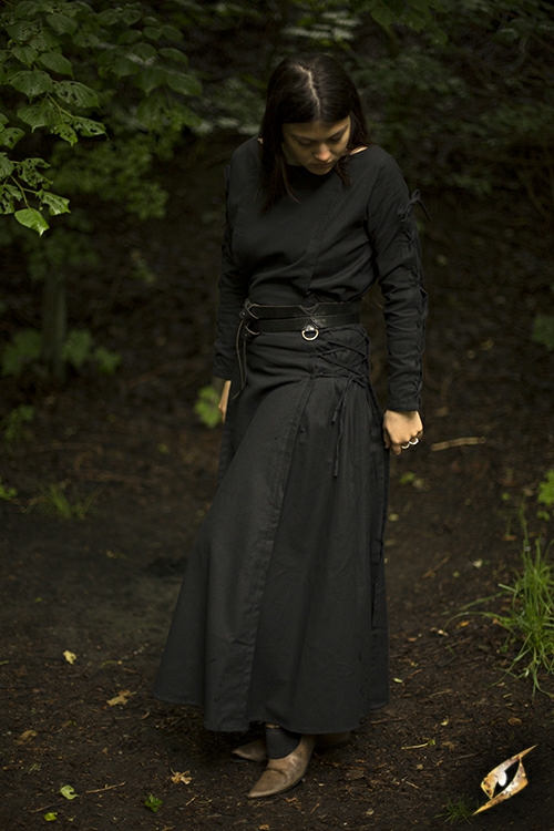 Dress with lacing black 2