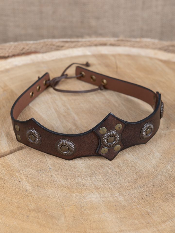 Genuine leather tiara 2