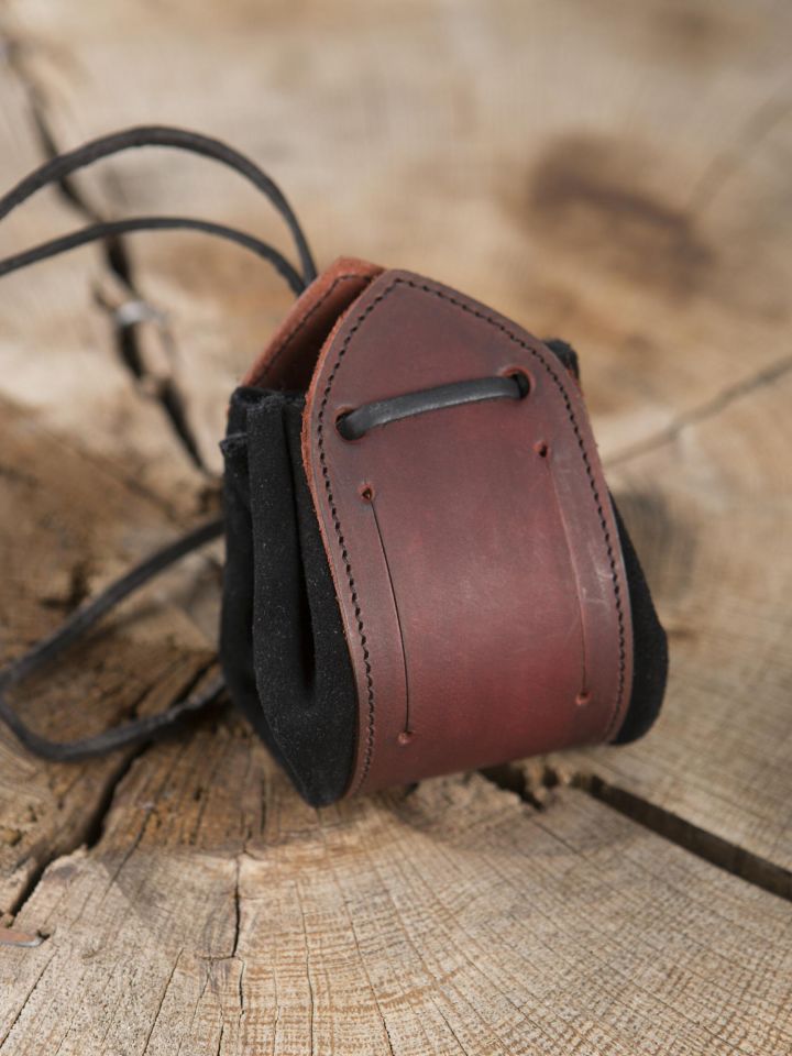 brown leather pouch Celtic knot III 2