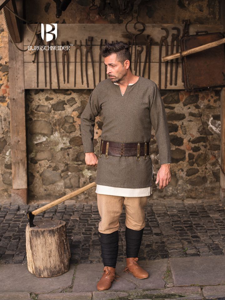 Herringbone tunic Tyr olive-grey 2