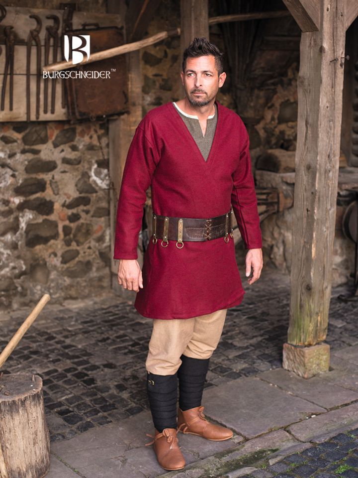 Flap skirt Loki wool red 2