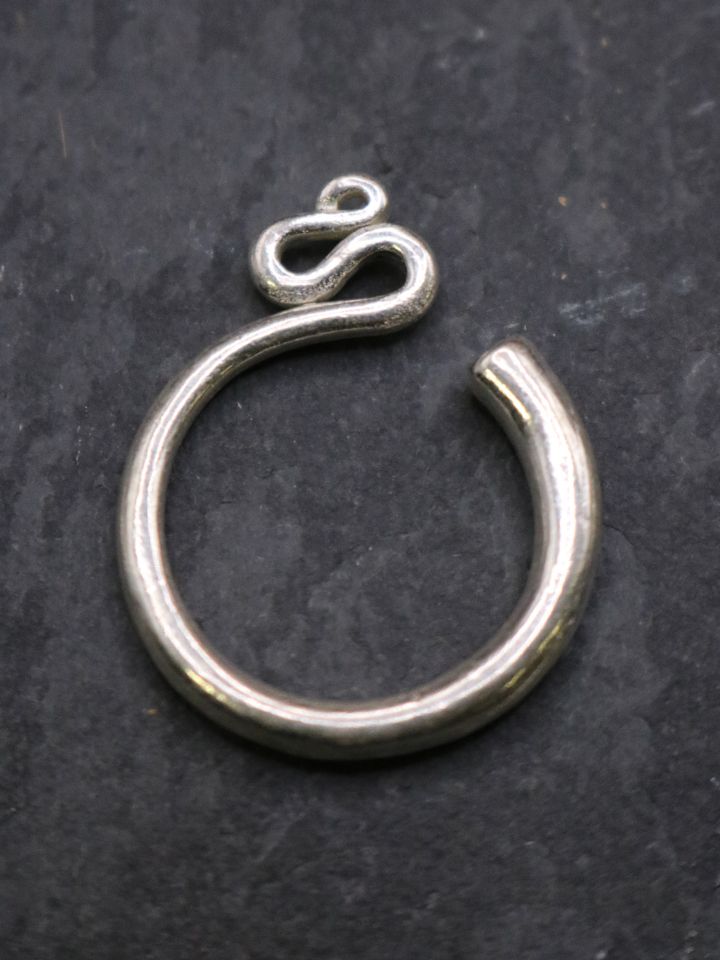 Slavic silver-plated temple rings 2