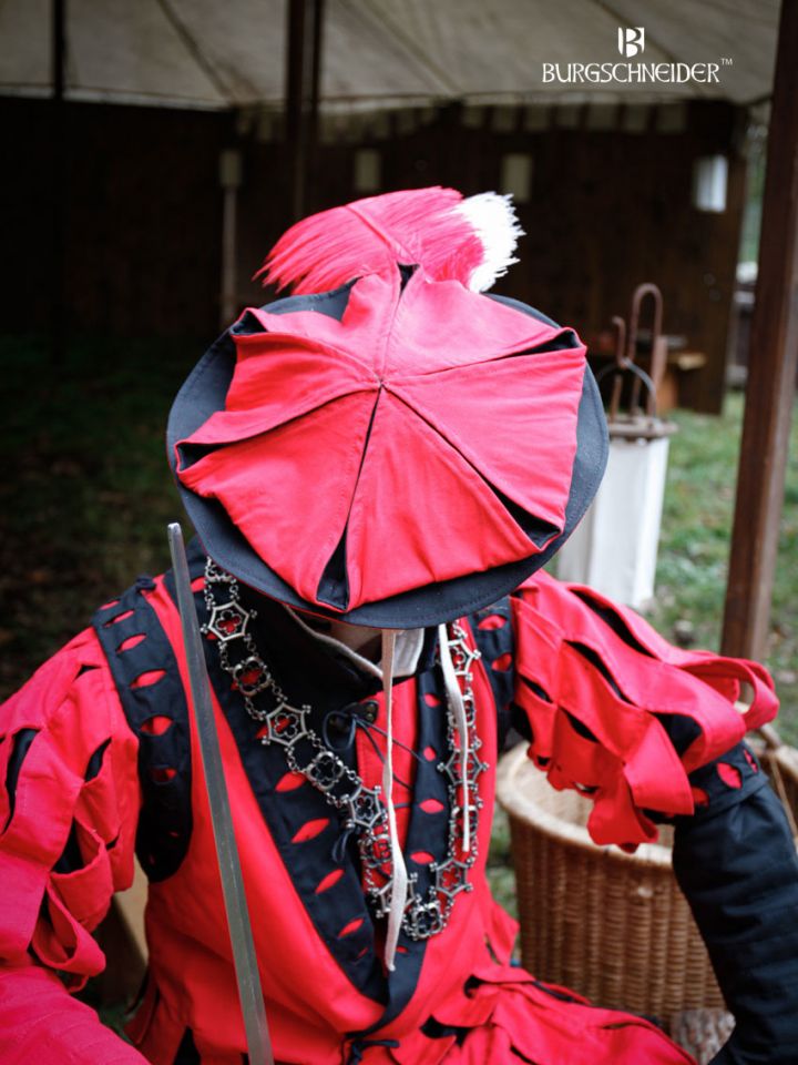 Imperialis Landsknecht beret red-black 2