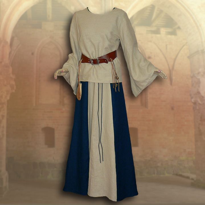 2-piece robe Isabella navy blue 2