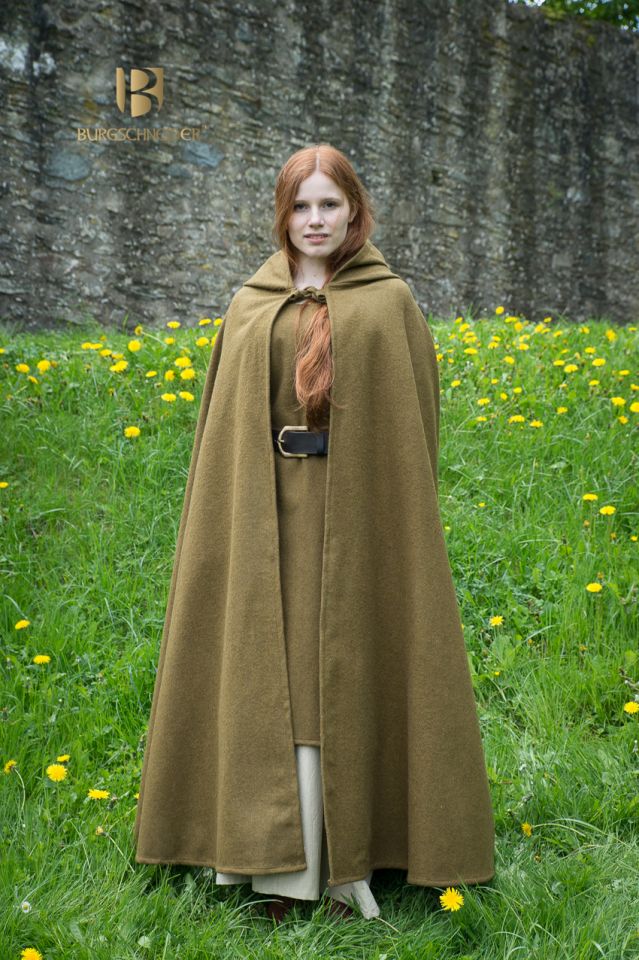 Hibernus hooded cape - autumn green L 155 cm 2