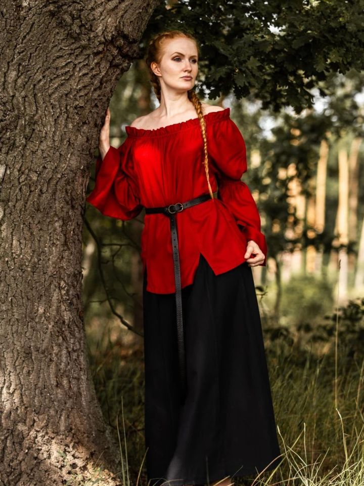 Medieval viscose blouse red S/M 2