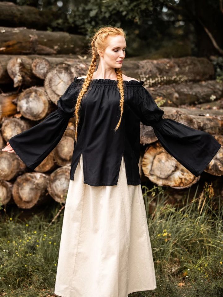 Medieval viscose blouse black 2