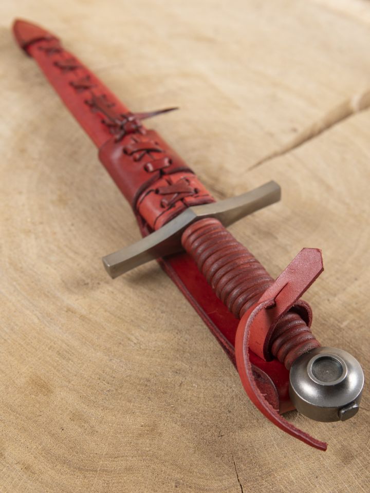 Disc pommel dagger medium red 2