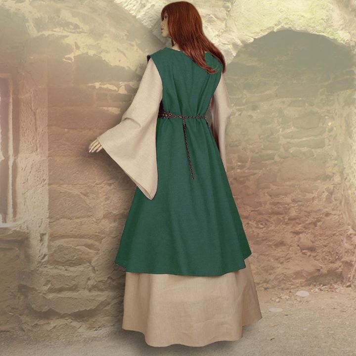 Two-piece robe Kriemhild forest green 2