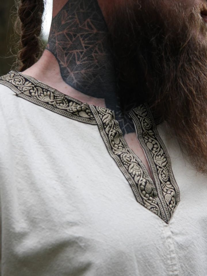 Long tunic short-sleeved natural 2