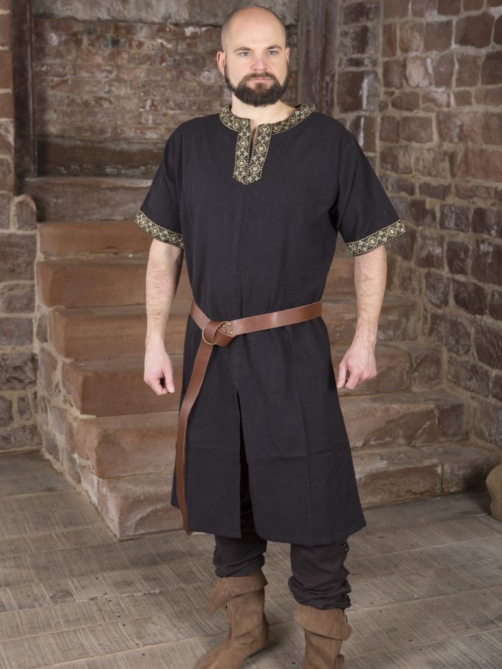 Long tunic short-sleeved black 2