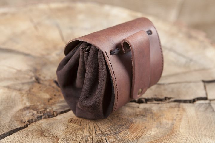 Belt pouch antique dark brown 2