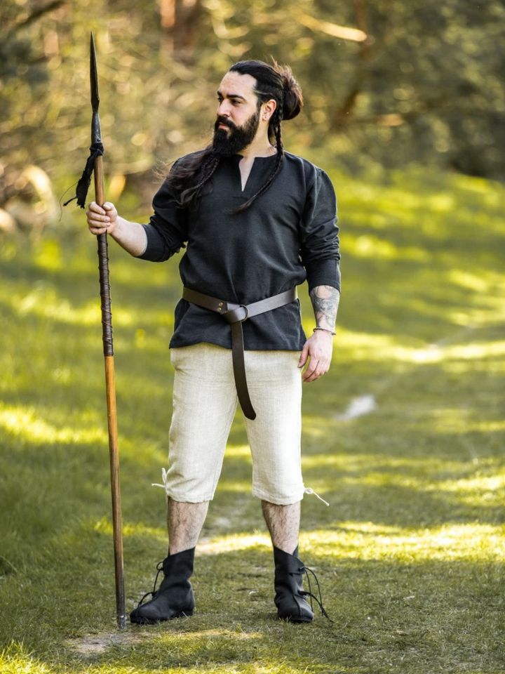 Simple knee breeches hemp M 2