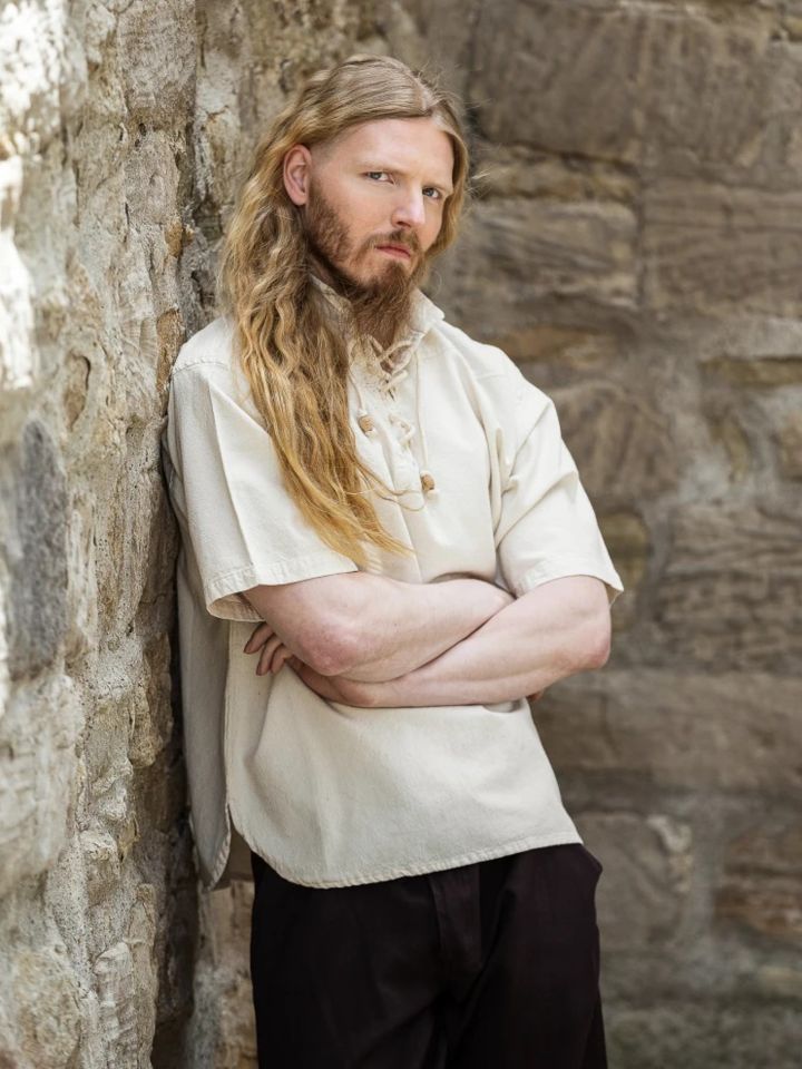 Short medieval shirt natural M 2