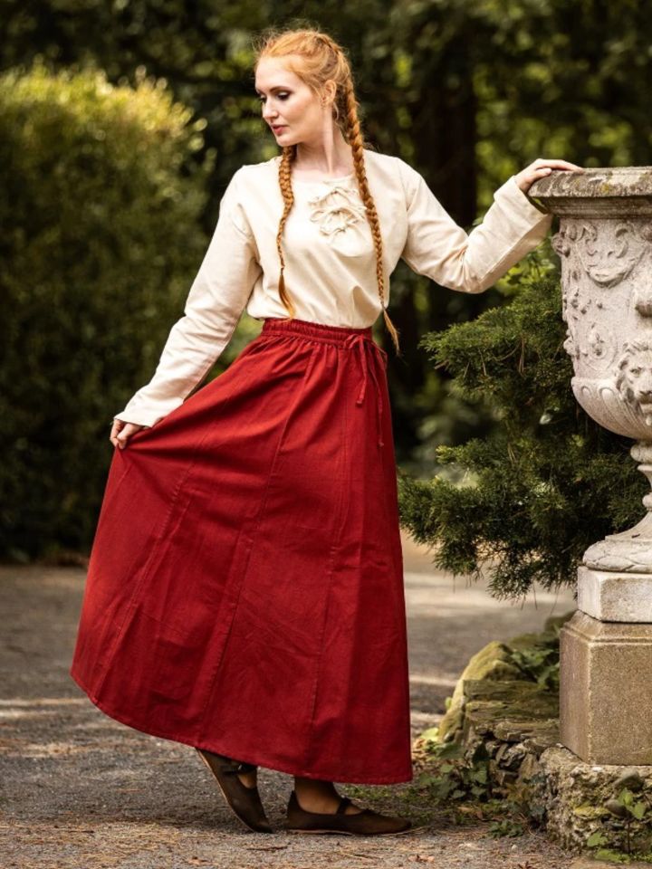 Skirt for the Middle Ages red S/M 2