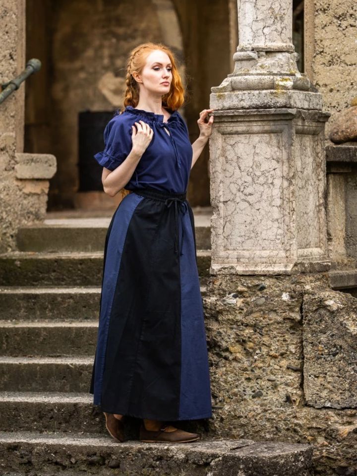 Skirt for the Middle Ages black-blue 2