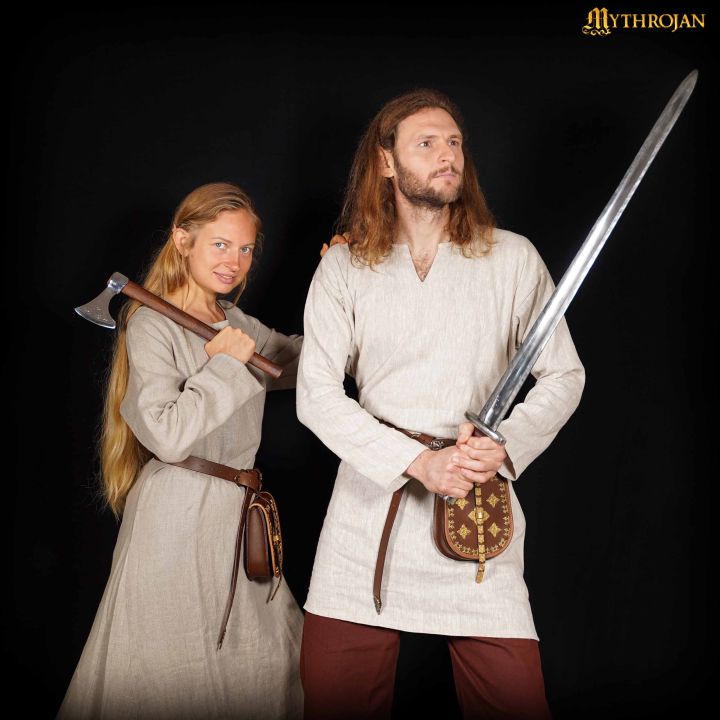 Viking linen tunic Erik natural 2