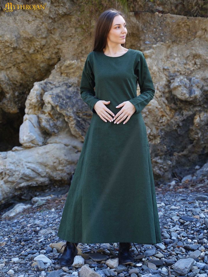 Medieval dress "Athena" green 2