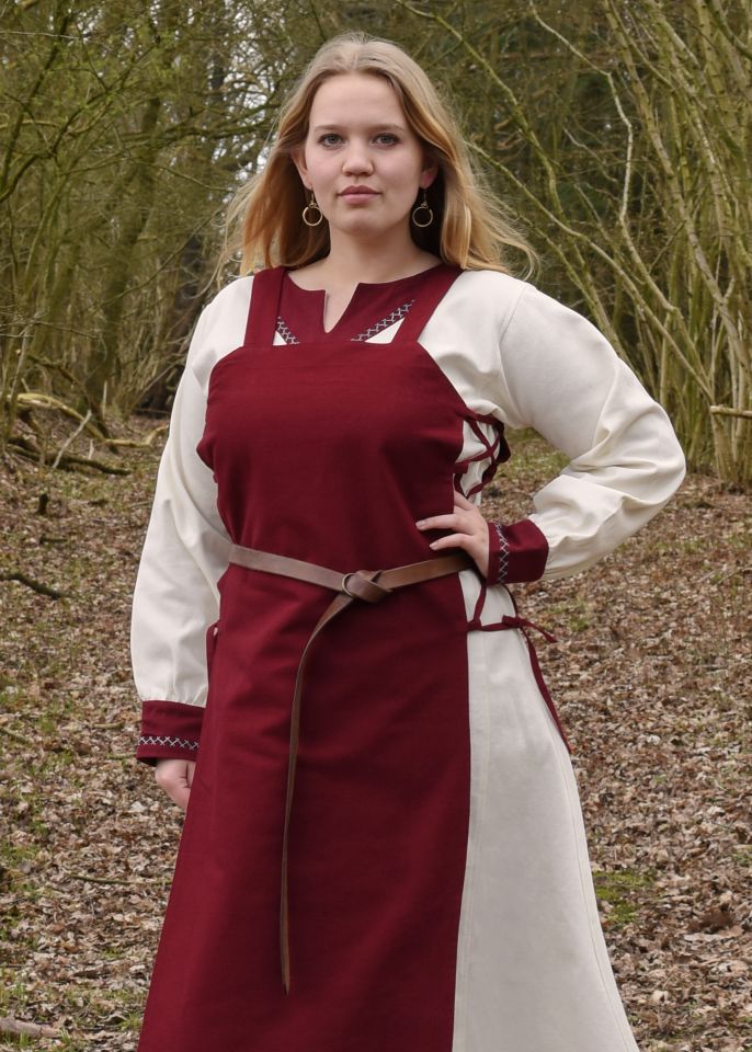 Apron dress Tinna red S/M 2