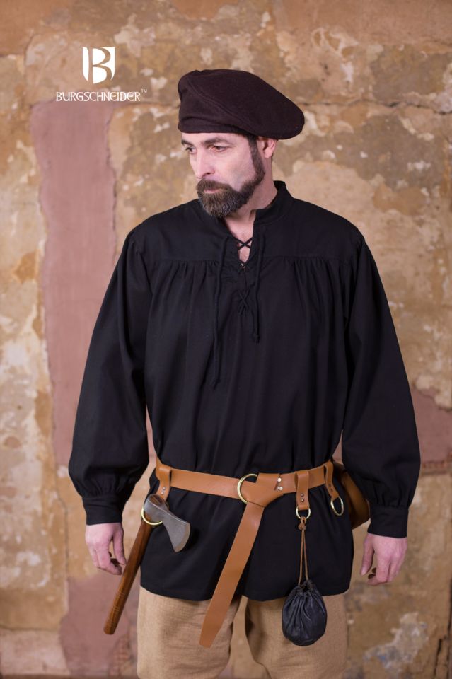 Lace-up shirt Störtebecker, black S 2