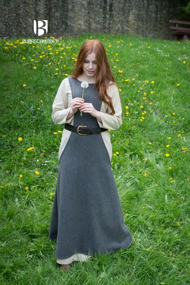 Surcot Albrun, wool - gray L 2