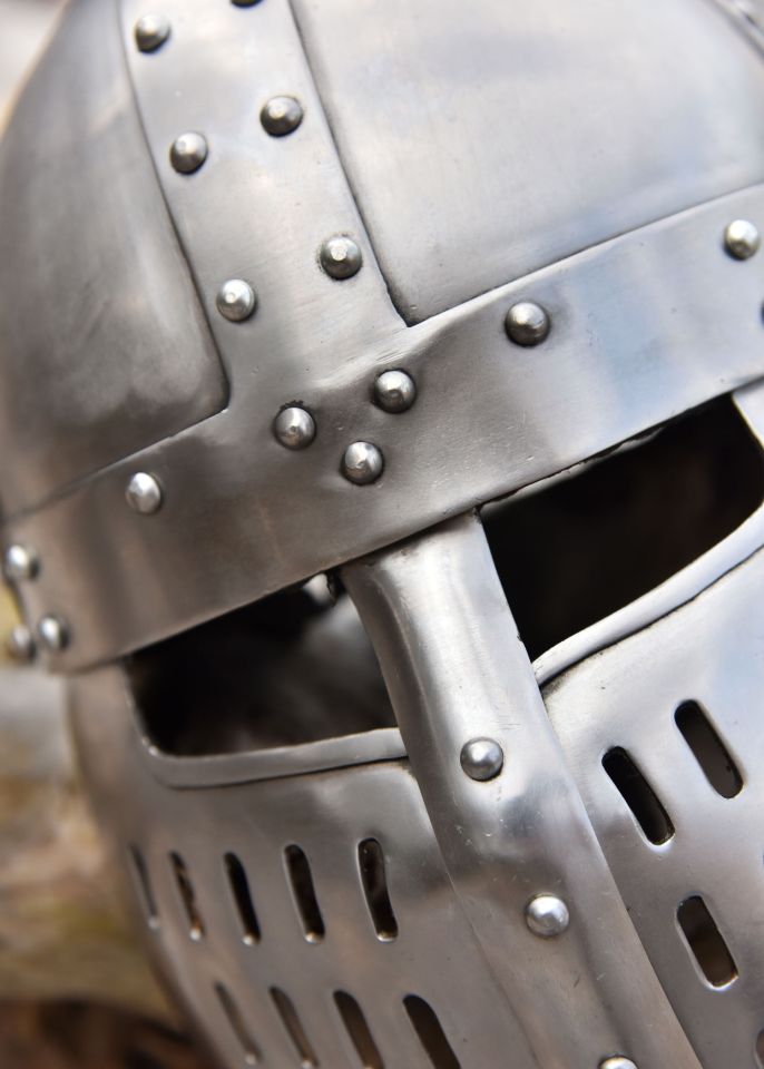 Norman rivited plate helmet 2