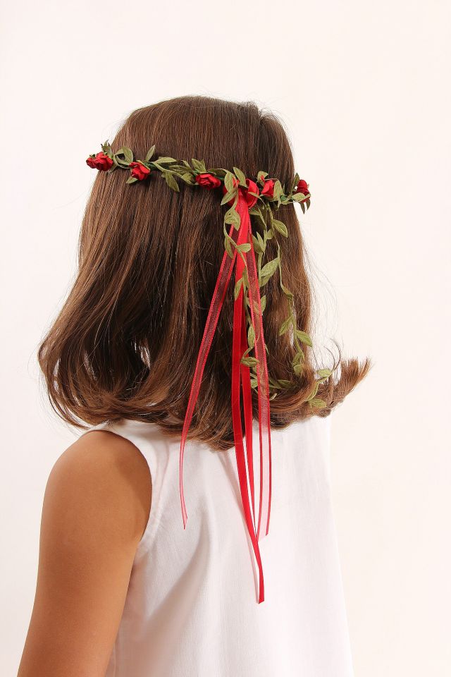 Floral wreath red 2