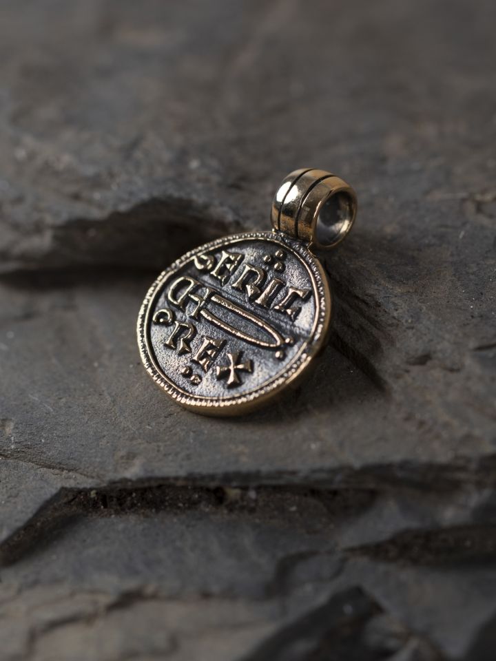 Bronze Viking coin pendant 2