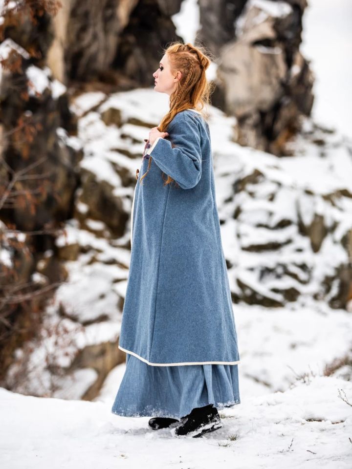 Viking Birka coat Skadi dove blue 2