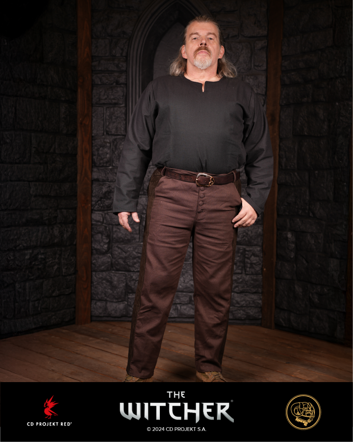 Pants Geralt quilted brown 2