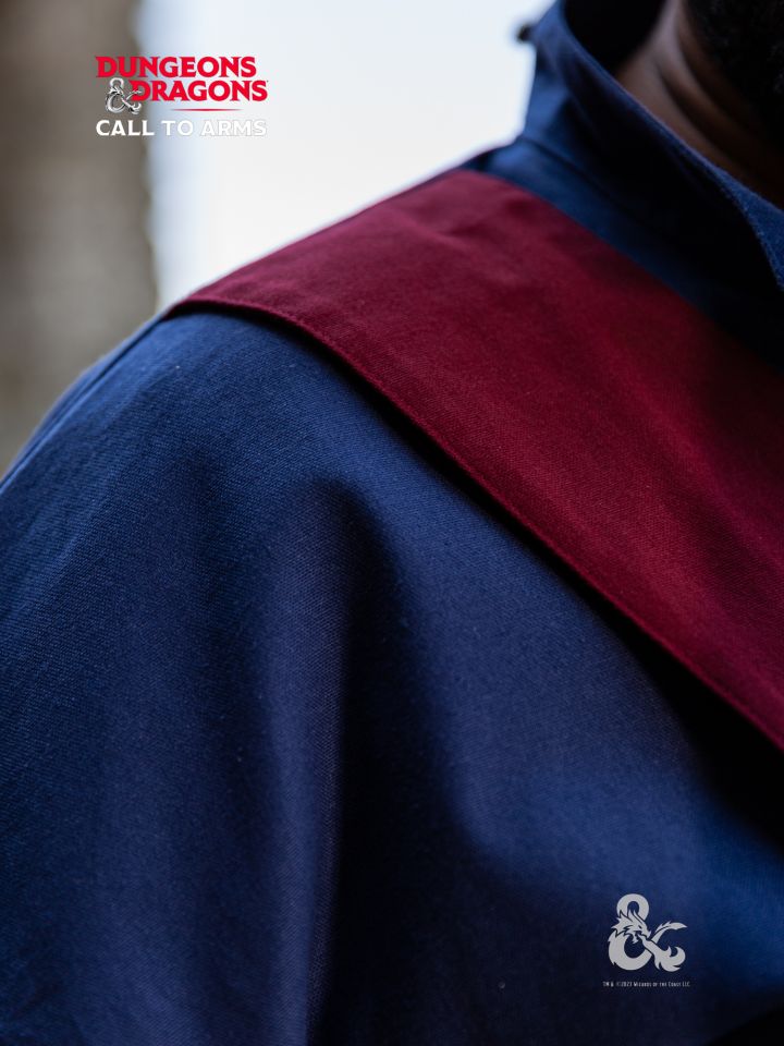 D&D Mage Robe dark blue-burgundy 3